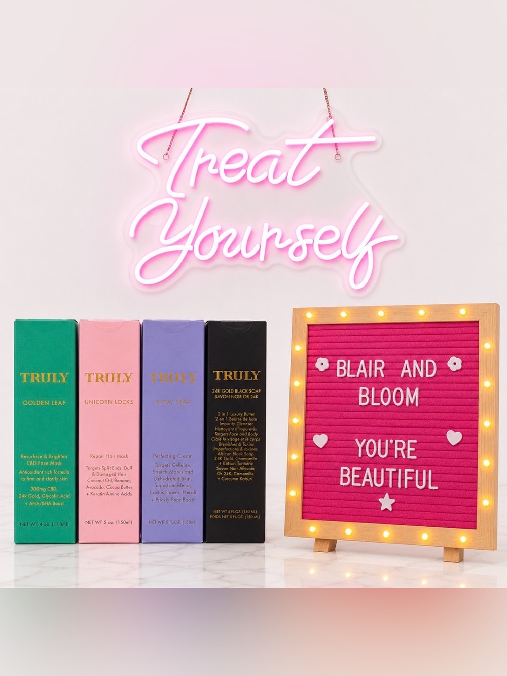 Truly Beauty Discontinued Line! Unicorn Locks, Golden Leaf, 24K Gold, Body Star